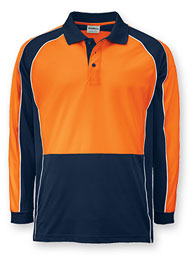 WearGuard&reg; Long-Sleeve Enhanced Visibility Color Block Polo