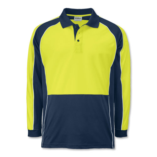 WearGuard&reg; Long-Sleeve Enhanced Visibility Color Block Polo