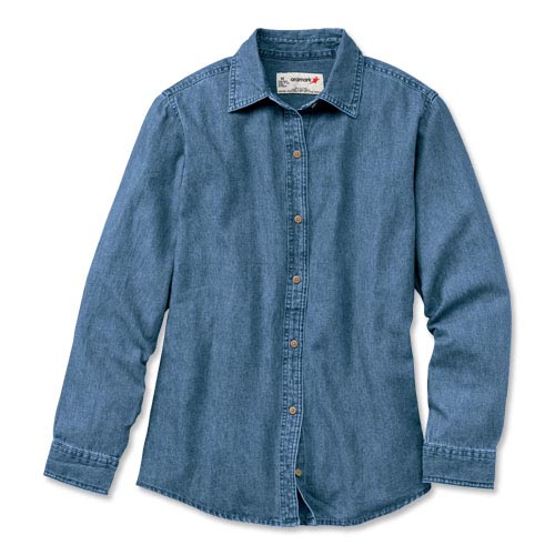 ARAMARK Women's Long-Sleeve Denim Shirt