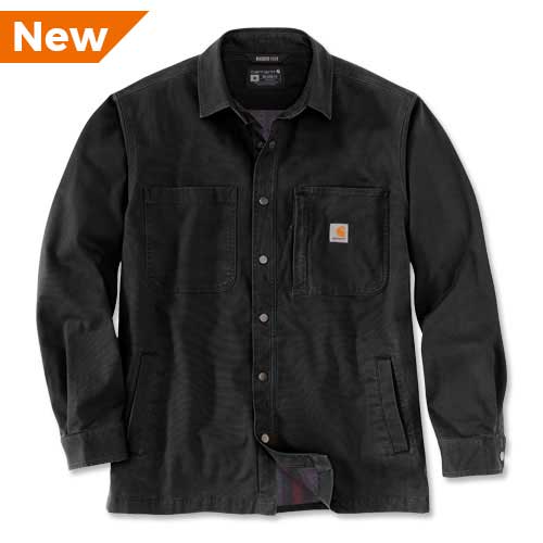 Carhartt Rugged Flex&reg; Relaxed Fit Fleece-Lined Snap-Front Shirt Jac