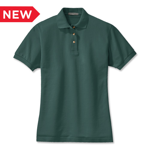 Port Authority Women's Short-Sleeve Cotton Piqué Polo
