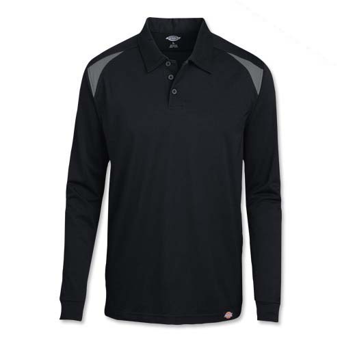 Dickies&reg; Long-Sleeve Performance Color Block Polo