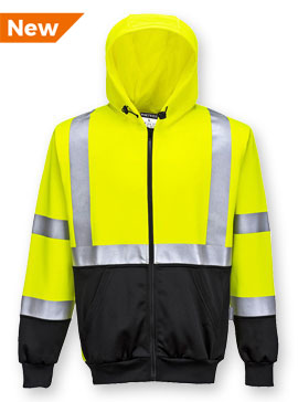 High Visibility 2-Tone Zipped Hoodie