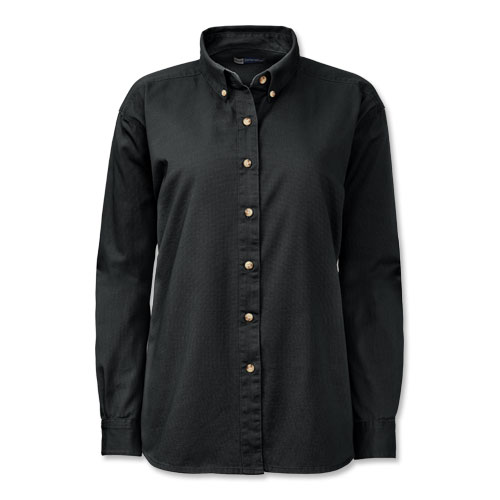 Women's Long-Sleeve Cotton Twill Shirt