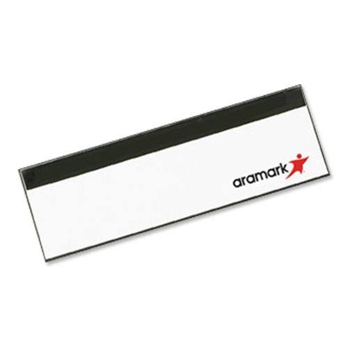 Aramark&trade; Black and White Name Badge