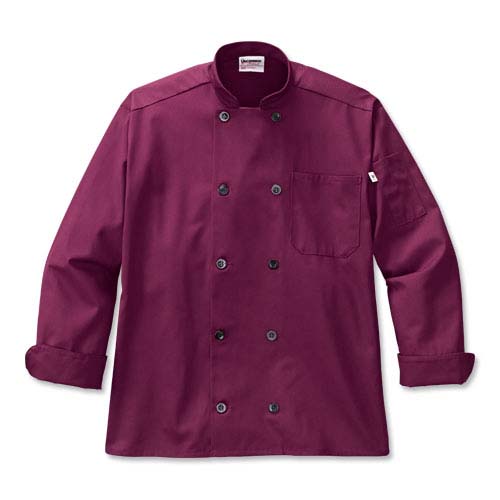 Classic Chef Coat with Contrast Buttons