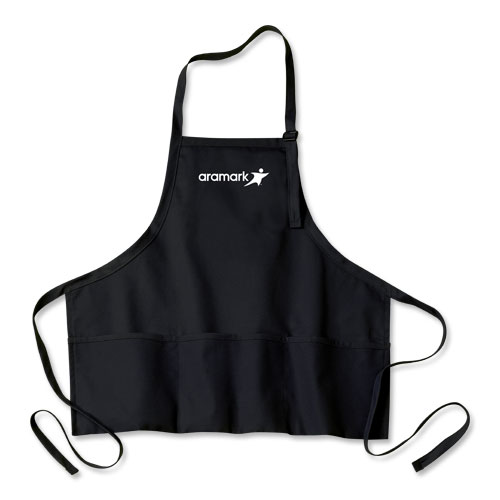 Aramark&trade; Three-Pocket Bib Apron