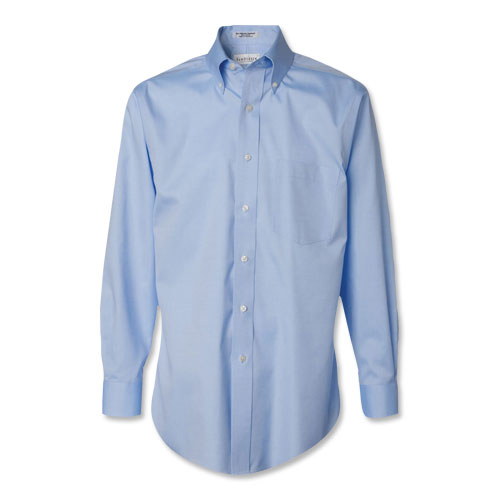 Van Heusen Long-Sleeve Pinpoint Dress Shirt