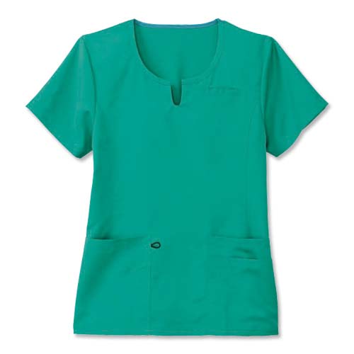 Crest&reg; TecGuard&trade; Notched-Front Scrub Top