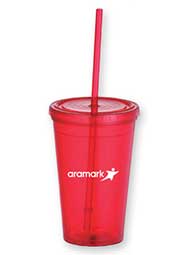 16-oz. Tumbler Cup with Straw