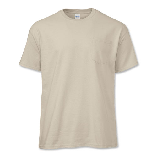 100% Ultra Cotton® or Cotton Blend Short-Sleeve T With Pocket