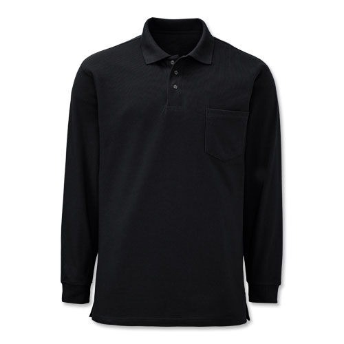 V12120 - Super Blend Long-Sleeve Pocketed Polo from Vestis