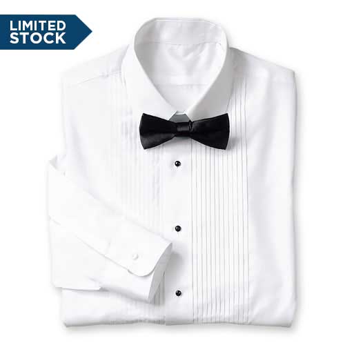 Men's Laydown Collar Tuxedo Shirt