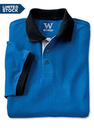 Men's Tri-Color Plaited Piqué Polo