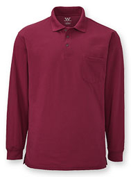 WearGuard&reg; Men's Long-Sleeve Polo with Pocket