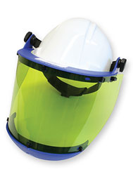 Face Shield With Hard Hat