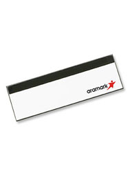 Aramark&trade; Black and White Name Badge