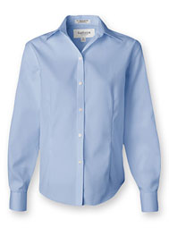 Van Heusen Women's Long-Sleeve Pinpoint Dress Shirt