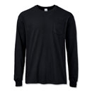 100% Ultra Cotton® or Cotton Blend Long-Sleeve T With Pocket